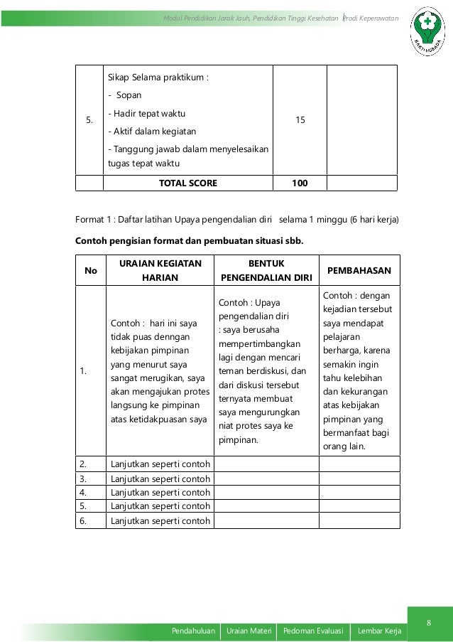 Latihan Pengendalian diri dalam Pengembangan Diri
