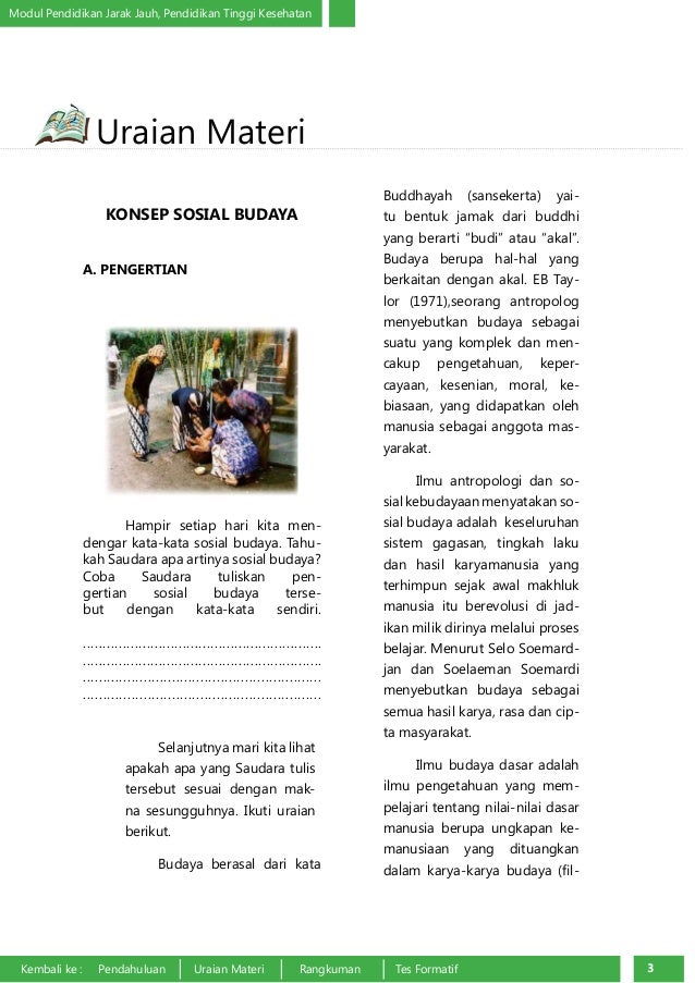 Pengantar Dan Konsep Ilmu Sosial Budaya Dasar