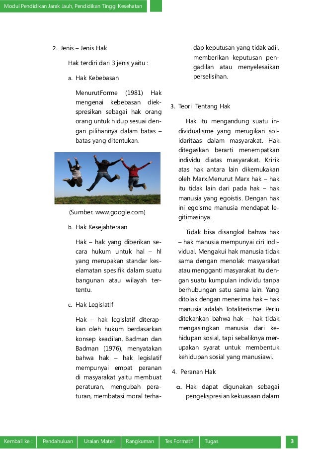 Hak, Kewajiban dan Tanggung Jawab