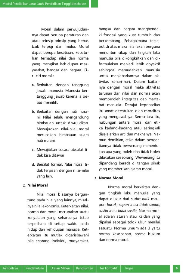 Konsep Nilai dan Moral