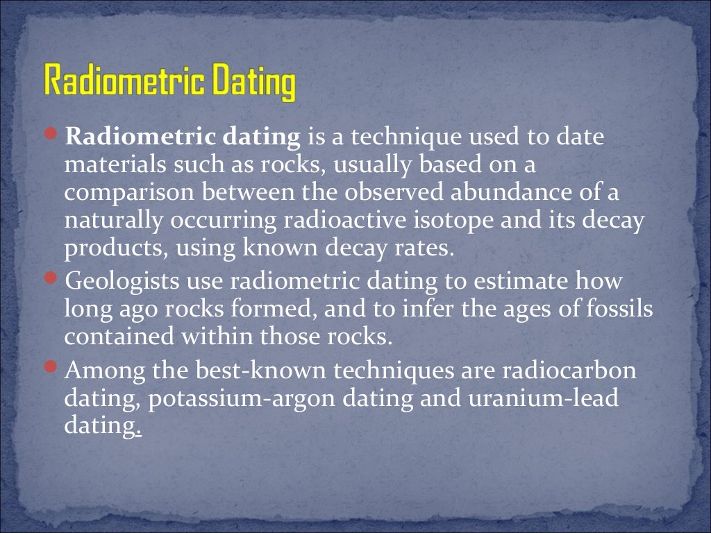 Uranium lead method of rock dating