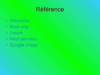 Référence Wikipédia  Brain pop Lasam Neuf planètes Google image 
