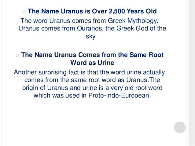 How was Uranus named?