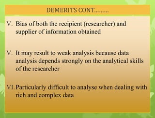 A CRITICAL REVIEW OF THE MERITS AND DEMERITS OF QUALITATIVE RESEARCH ...