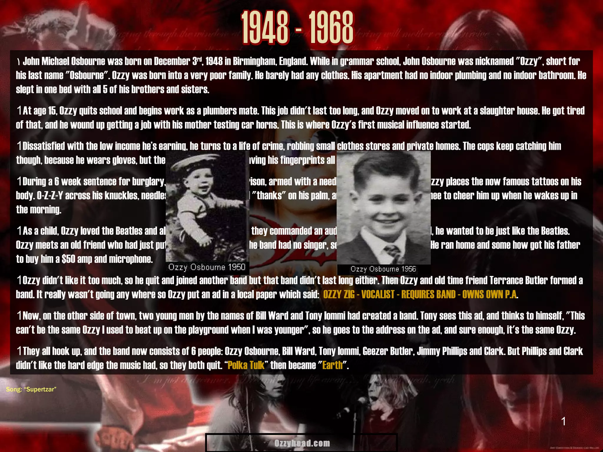 biografie ozzy osbourne