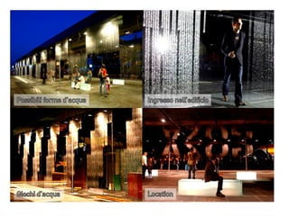 Possibili forme d’acqua

Ingresso nell’edificio

Giochi d’acqua

Location

 