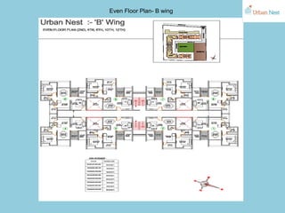 Even Floor Plan- B wing
 
