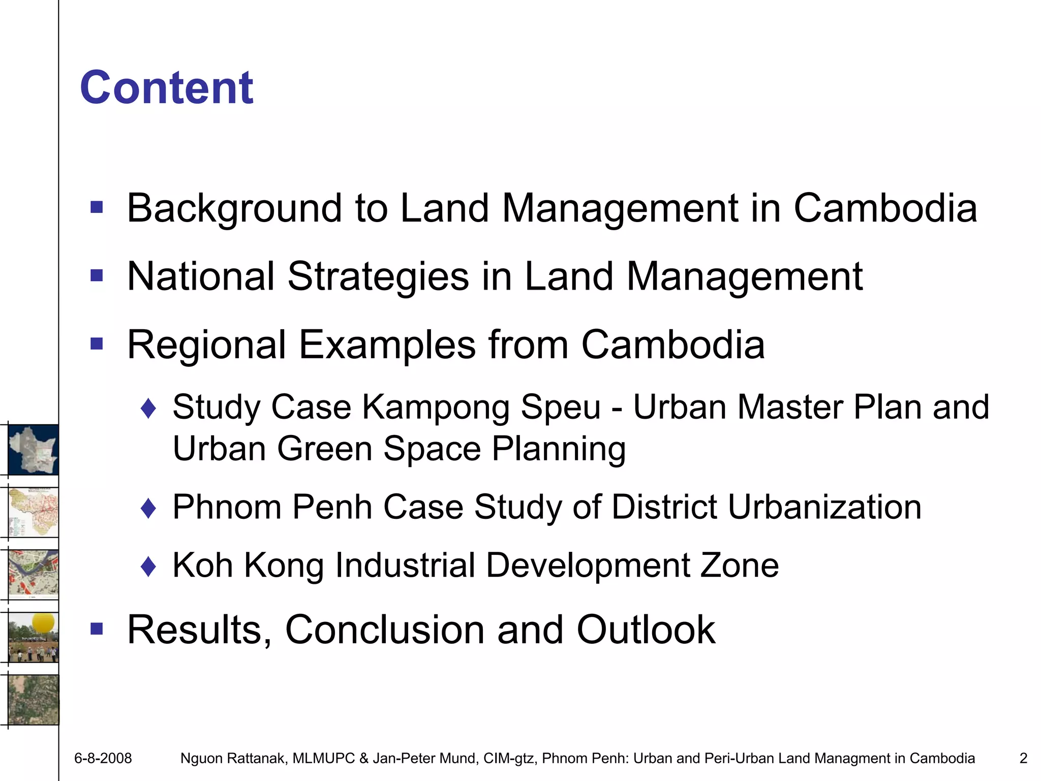 Urban Land Managment Examples From Cambodia | PDF