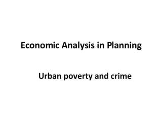 Economic Analysis in Planning ,[object Object]
