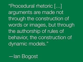 Urban Procedural Rhetorics @ Reboot 10