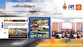 ความสัมพันธการวางผังเมืองกับการคมȨคมขนสง
กรณีศึกษาเมืองโคราช
เริ่มชวงมีนาคม 2017 ในภาพสิงหาคม 2019 3 พฤศจิกายน 2022 8 พฤศจิกายน 2022
 