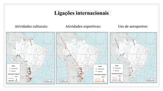 Ligações internacionais
Atividades culturais: Atividades esportivas: Uso de aeroportos:
 