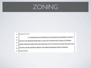 ZONING
 
