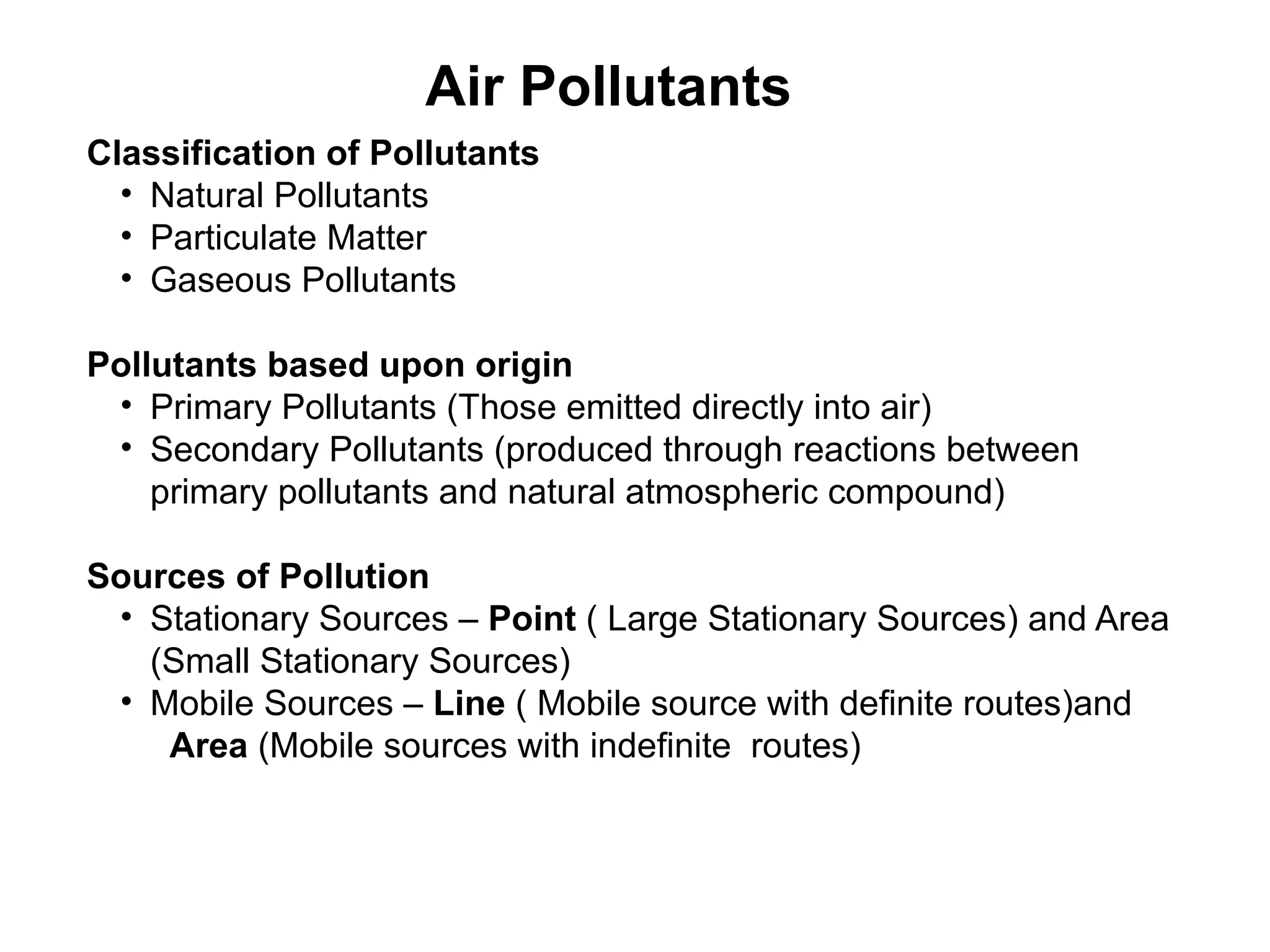 Pollutants Classification U AP Urban Air Pollution in today context | PPTX