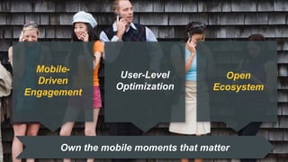 12 © Urban Airship. Confidential. Do Not Distribute.
User-Level
Optimization
Mobile-
Driven
Engagement
Own the mobile moments that matter
Open
Ecosystem
 