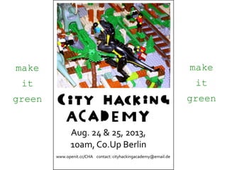 Urban and city hacking - halle 2014