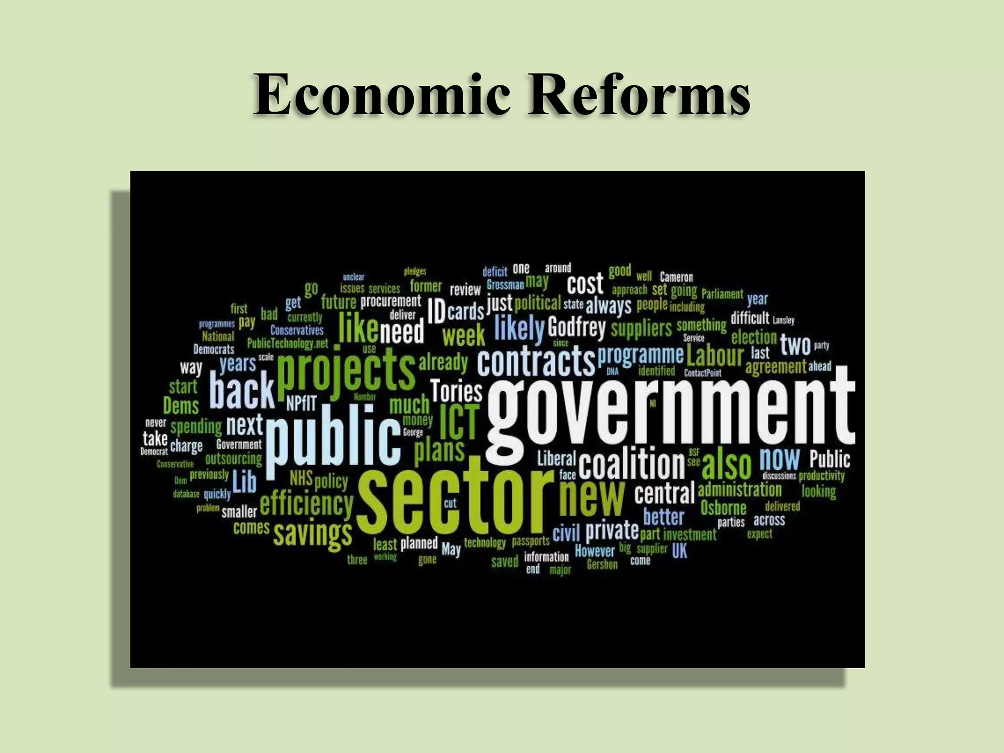 Economic Reforms

 
