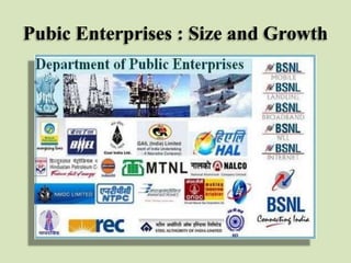 Pubic Enterprises : Size and Growth

 