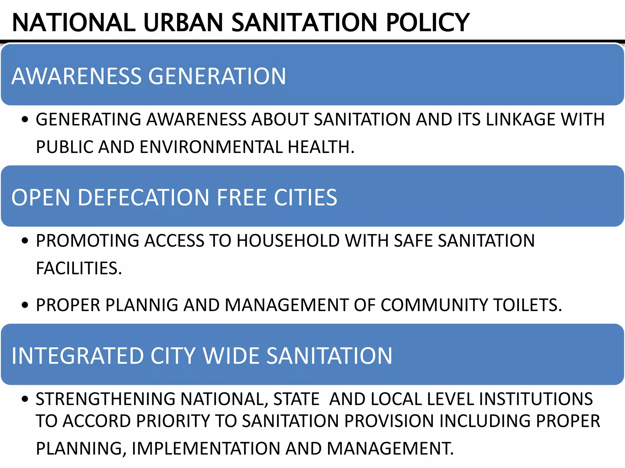 Urban and Rural sanitation in india | PPTX