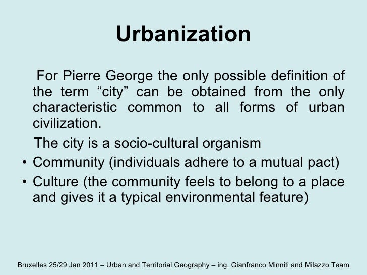 Urban and Territorial Geography