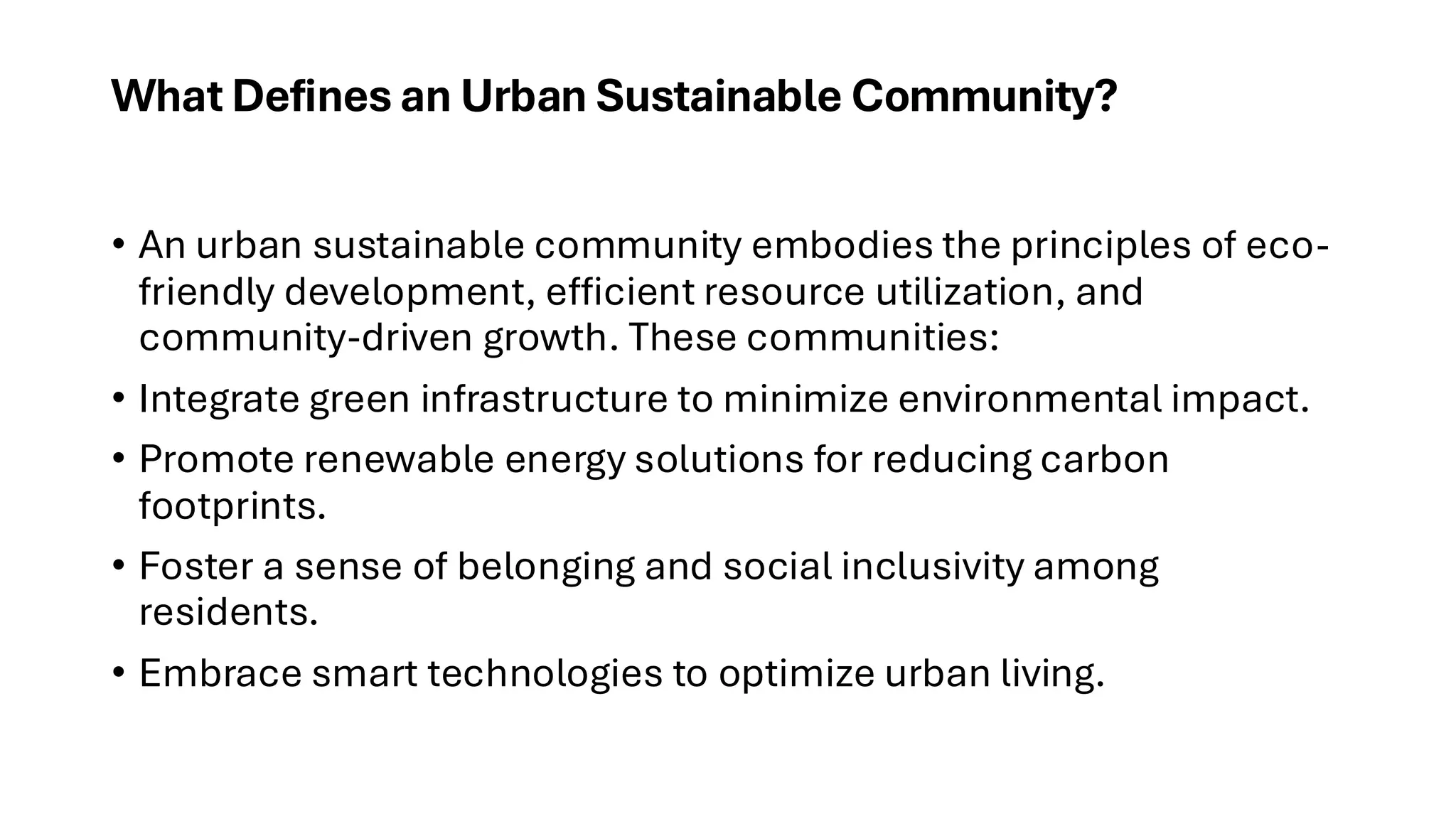 Picture of Building Urban Sustainable Communities: A Vision by UrbanAxis | PPT