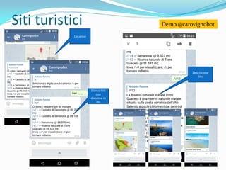 Siti turistici Demo @carovignobot
Descrizione
Sito
Location
Elenco Siti
con
distanza in
mt
 