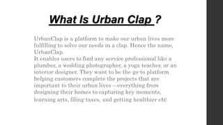 Urban clap | PPTX