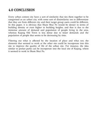 Urban comparative analysis essay | PDF