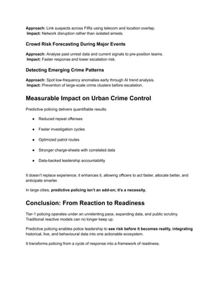 How Predictive Policing Transforms Urban Crime Control in Tier-1 Cities ...