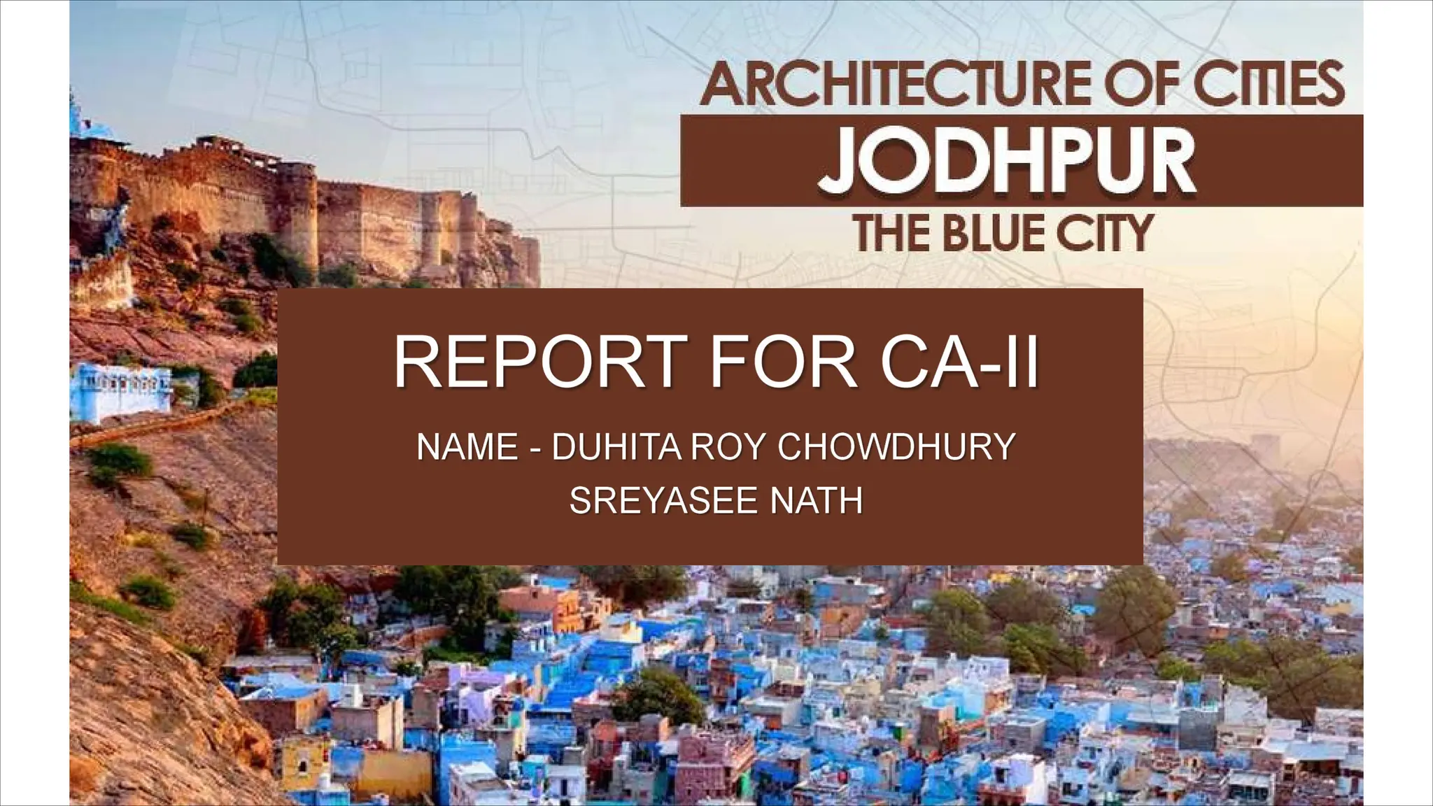 urban design case study of old city Jodhpur PPT