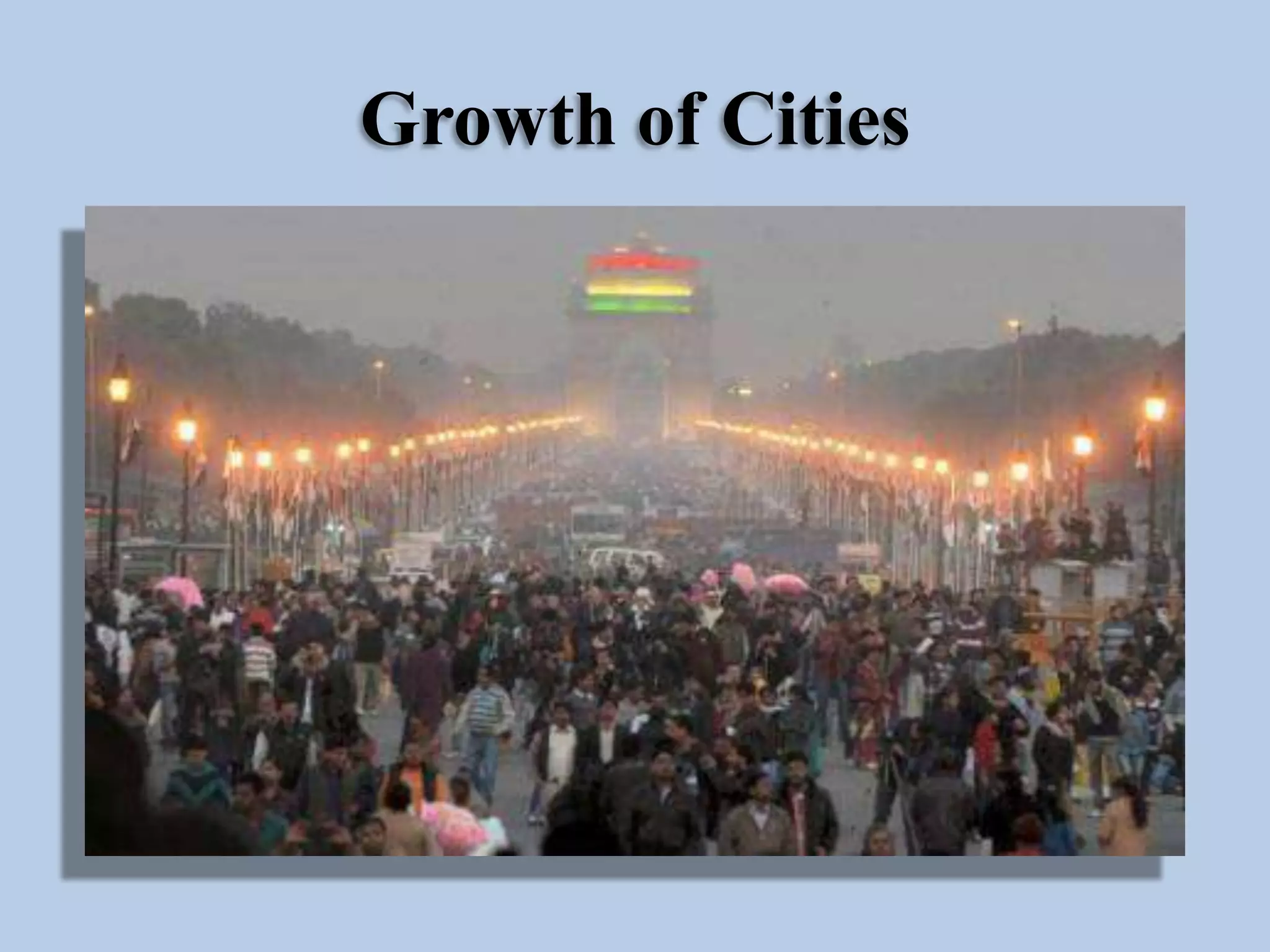 Growth of Cities

 