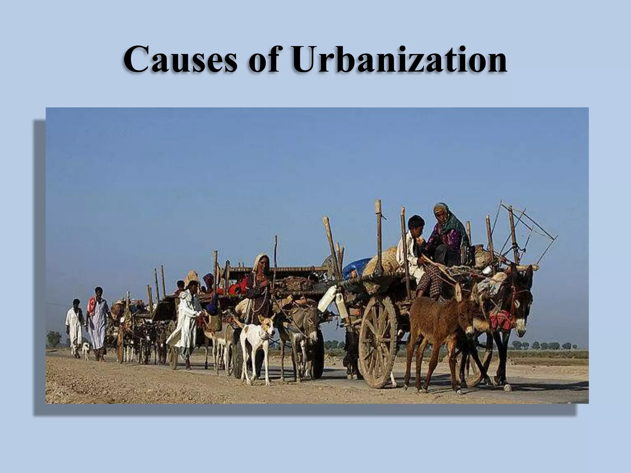 Causes of Urbanization

 