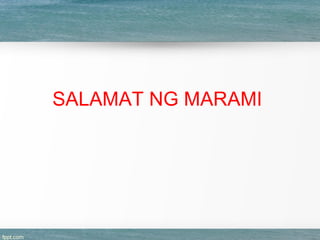 SALAMAT NG MARAMI
 