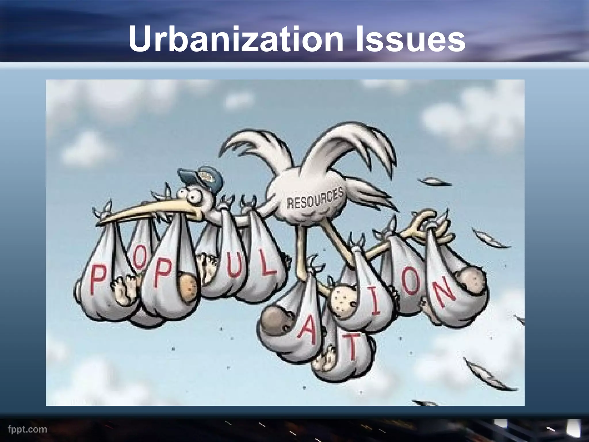 Urbanization Issues
 