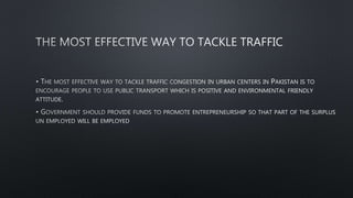 Urban development in pakistan