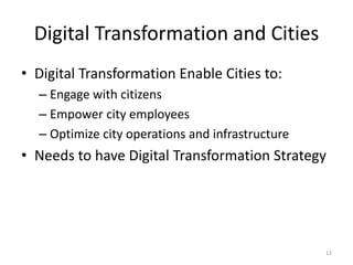 Smart City and Digital Transformation for Urban Good Governance | PPTX