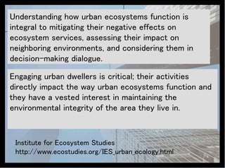 urbanecology and urban design redevelopment | PPT