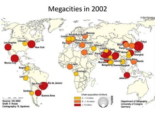 Megacities in 2002
 