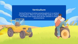Verticulture Animation Urban farmer slides for teaching english | PPTX