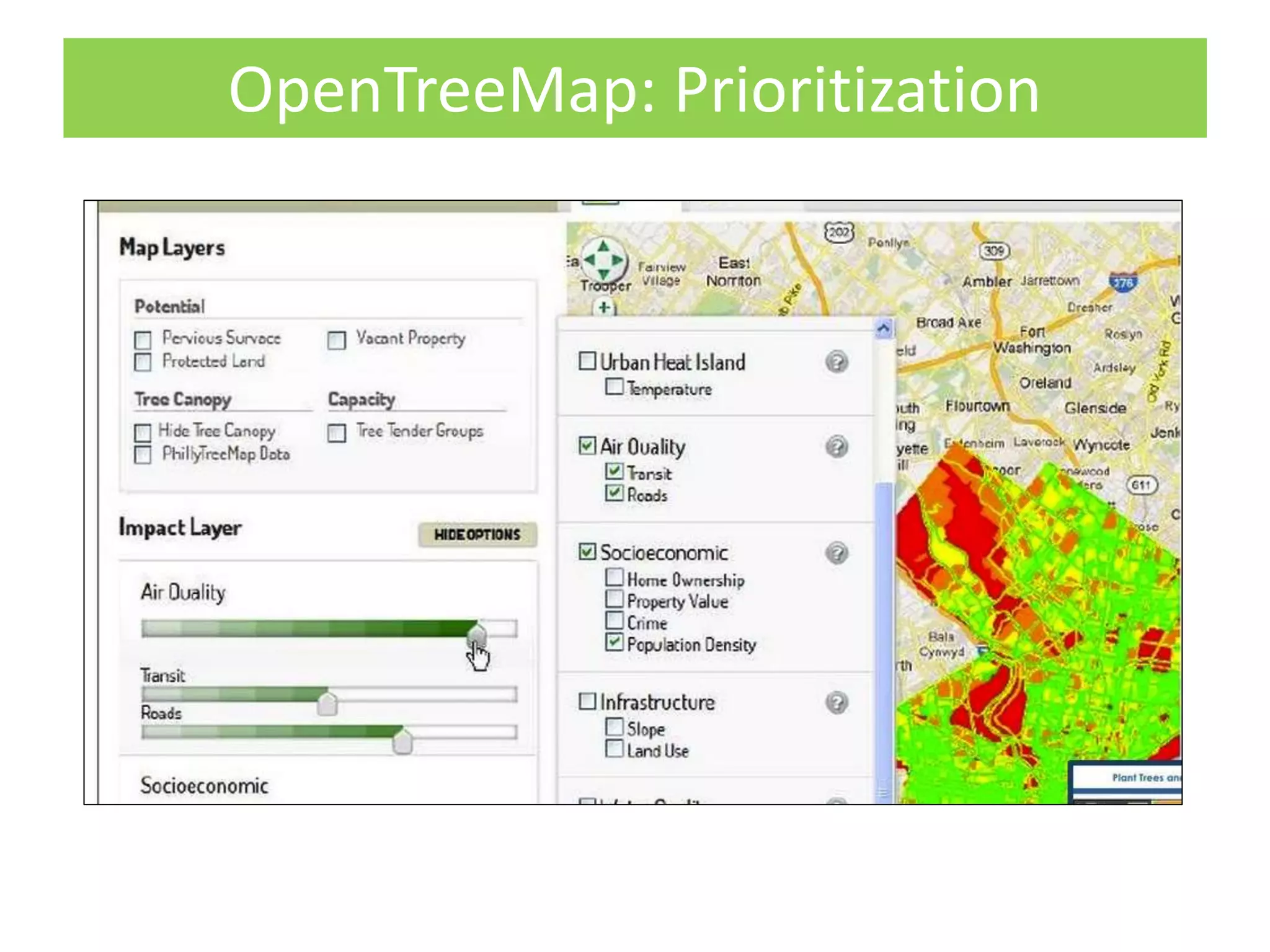 OpenTreeMap: Prioritization
 