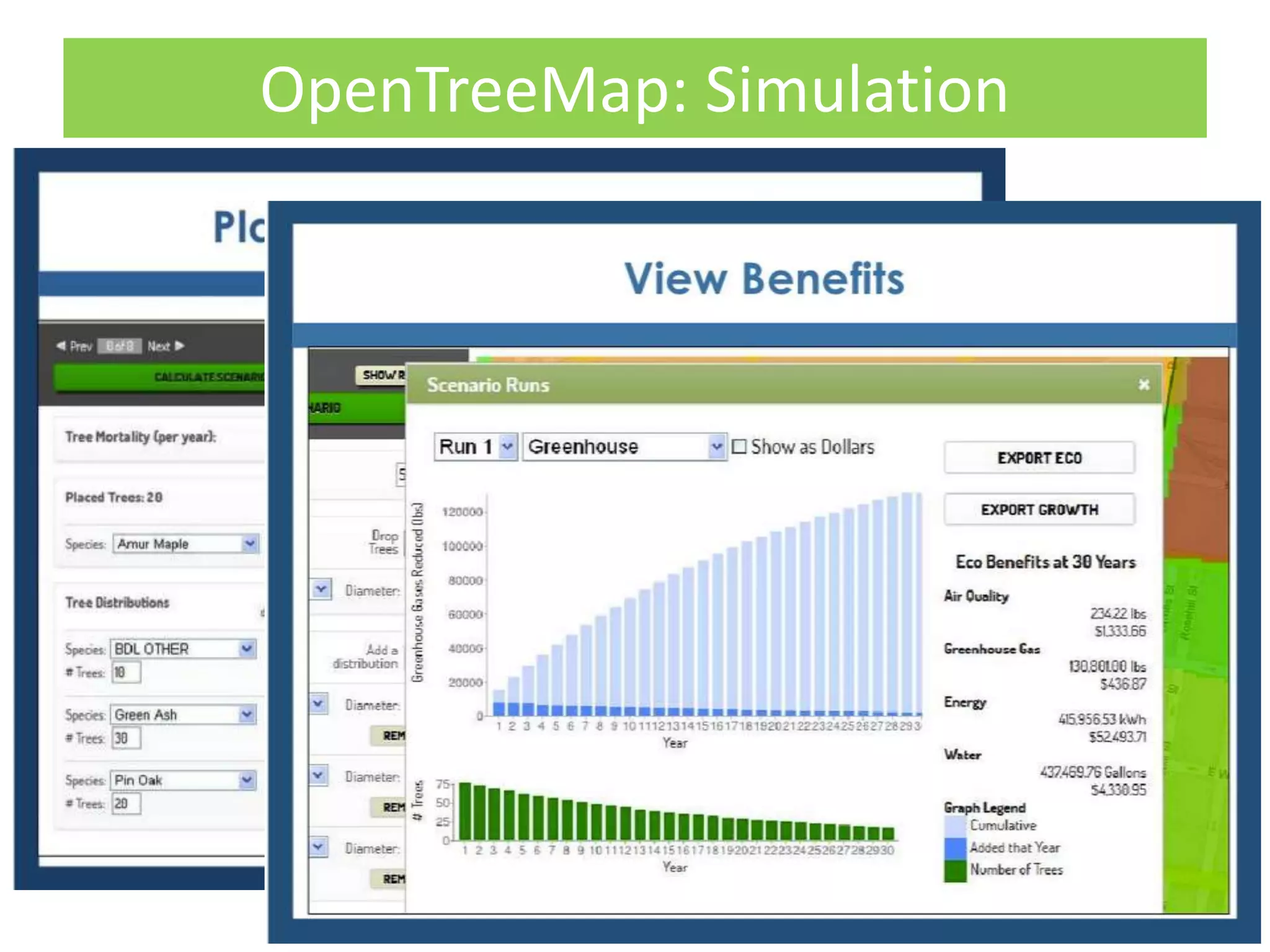 OpenTreeMap: Simulation
 