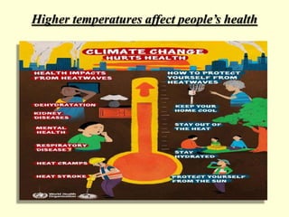 Higher temperatures affect people’s health
 