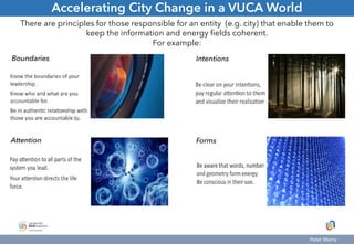 Accelerating City Change in a VUCA World
There are principles for those responsible for an entity (e.g. city) that enable ...