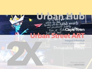 Paul van Schaik
integralMENTORS2X
Urban Street ART
Thriveable Cities
Urban Hub
Integral UrbanHub
a meta-pragmatic approach
 