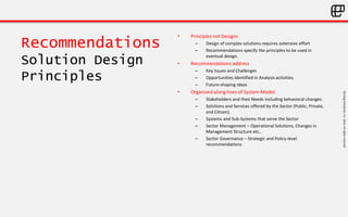 ©LivingEnterprise,Inc.2014.Allrightsreserved
Recommendations
Solution Design
Principles
• Principles not Designs
– Design ...