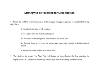 Urbanisation in India - 12th Plan (2012 - 2017) | PDF