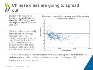 • Trends with respect to
income, population,
structural change and
transport costs all point
that way.
• Chinese cities ar...