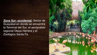 Zona Sur- occidental: Sector de
Guayabal en donde se encuentra
la Terminal del Sur, el aeropuesto
regional Olaya Herrera y el
Zoológico Santa Fe.
 