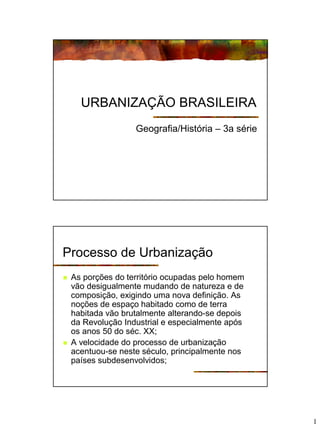 UrbanizaÇao Brsileira