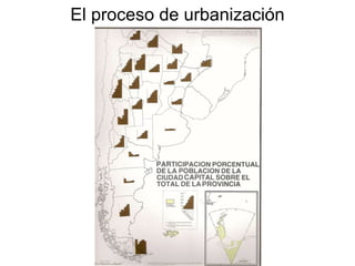 El proceso de urbanización 